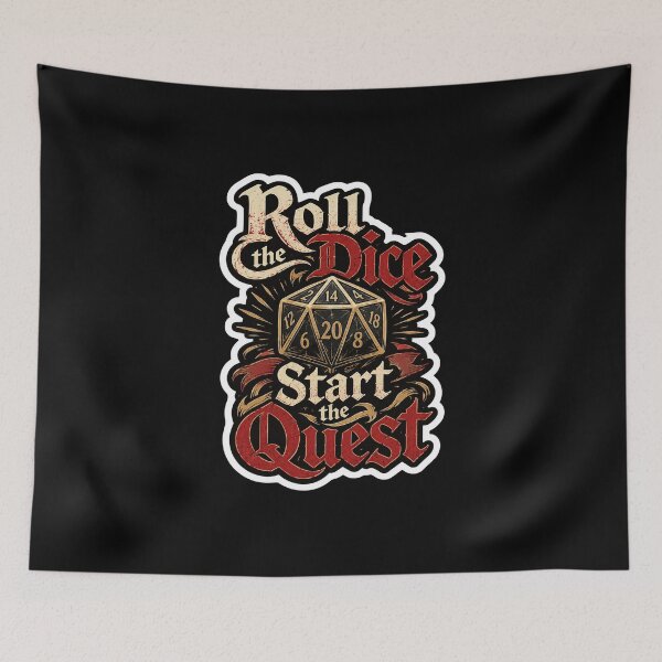 Item preview, Roll The Dice Start The Quest Tabletop RPG Adventure designed and sold by ColeLaniTrading.