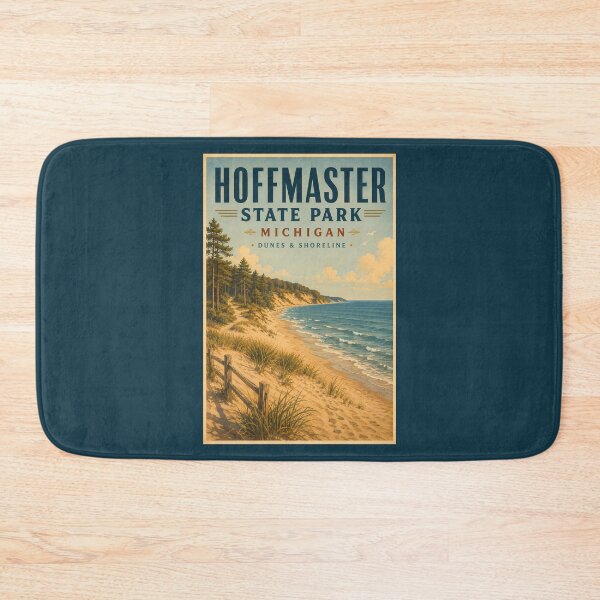 Item preview, Hoffmaster State Park Michigan Illustration Travel Art Vintage designed and sold by KrisSidDesigns.