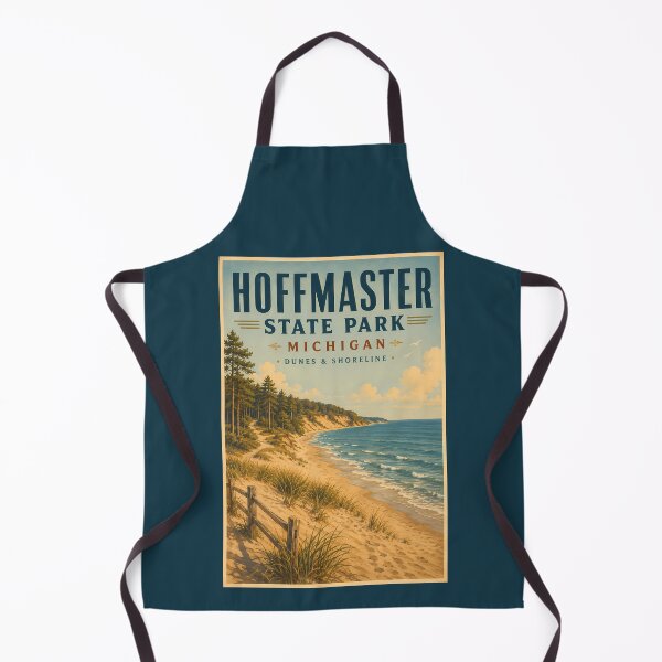 Item preview, Hoffmaster State Park Michigan Illustration Travel Art Vintage designed and sold by KrisSidDesigns.