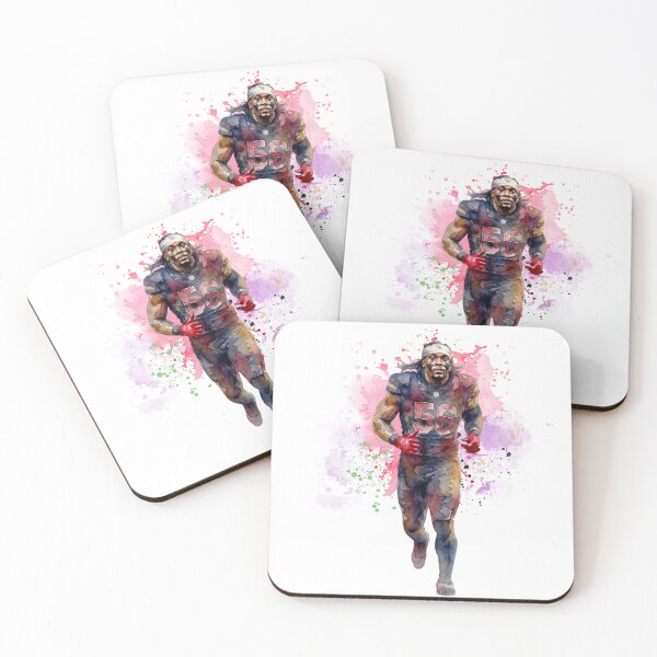 Item preview, American Football Player Cardinals #56 Watercolor Splatter Art designed and sold by Turnersports.