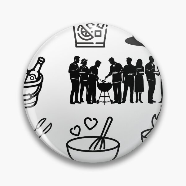 Item preview, Black and White Cookout Stickersheet designed and sold by BlesstB.