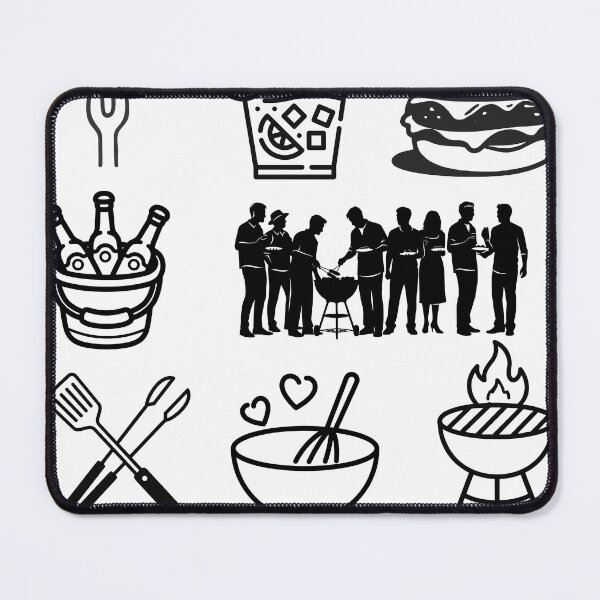 Item preview, Black and White Cookout Stickersheet designed and sold by BlesstB.