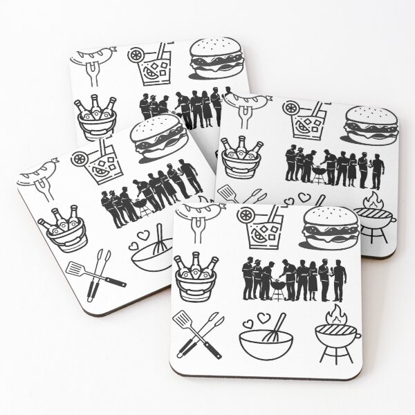 Item preview, Black and White Cookout Stickersheet designed and sold by BlesstB.