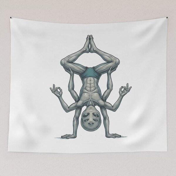 Item preview, Flexibility Level: Extraterrestrial – Alien Yoga Headstand designed and sold by NexxaStoree.