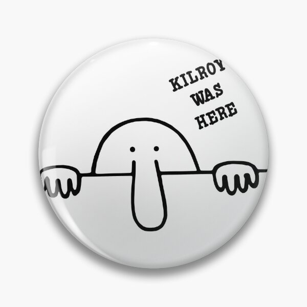 Item preview, Kilroy Was Here Vintage Graffiti Cartoon Design for Retro Humor Fans designed and sold by RickE.