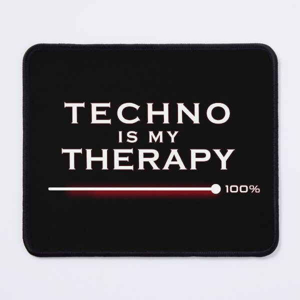 Item preview, Techno Is My Therapy Minimalist Design designed and sold by BEASTATE.