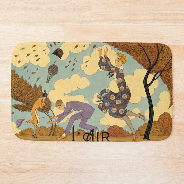 Item preview, George Barbier L'Air - Art Deco Vintage Wind Illustration for Retro Art Lovers designed and sold by RickE.