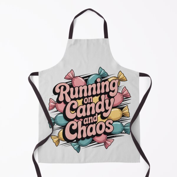 Item preview, Running on Candy and Chaos – Funny Halloween Candy Design designed and sold by Jollys-ArtShop.