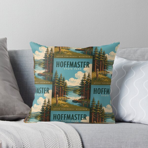 Item preview, Hoffmaster State Park Lake Illustration Travel Art Vintage designed and sold by KrisSidDesigns.