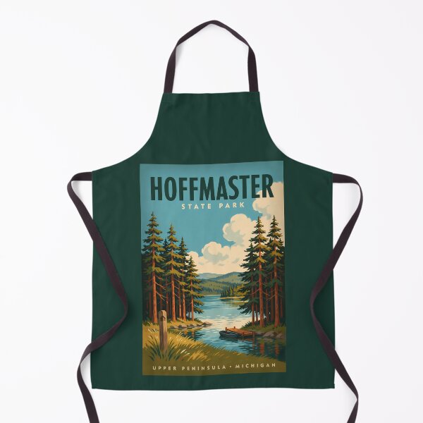 Item preview, Hoffmaster State Park Lake Illustration Travel Art Vintage designed and sold by KrisSidDesigns.