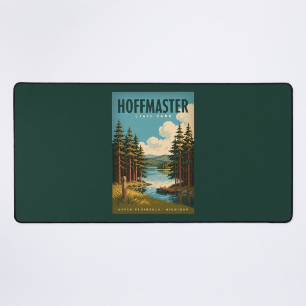 Item preview, Hoffmaster State Park Lake Illustration Travel Art Vintage designed and sold by KrisSidDesigns.