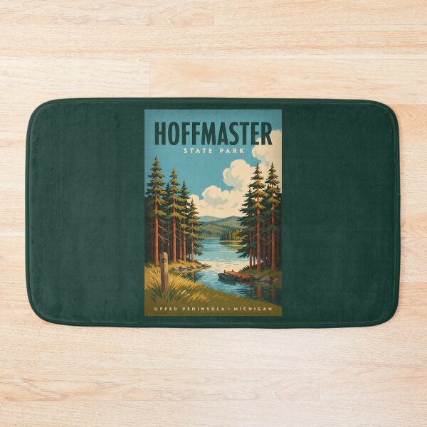 Item preview, Hoffmaster State Park Lake Illustration Travel Art Vintage designed and sold by KrisSidDesigns.