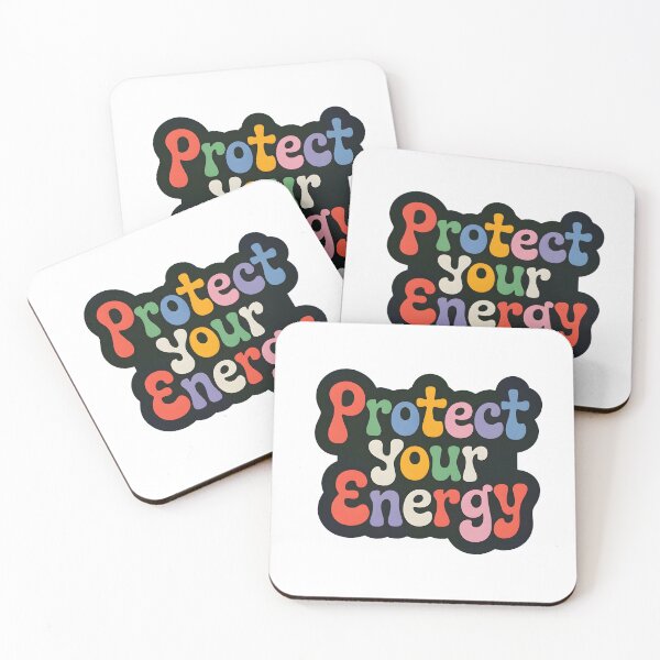 Item preview, Protect Your Energy Groovy Vintage Retro Typography Sticker designed and sold by crazyhome.