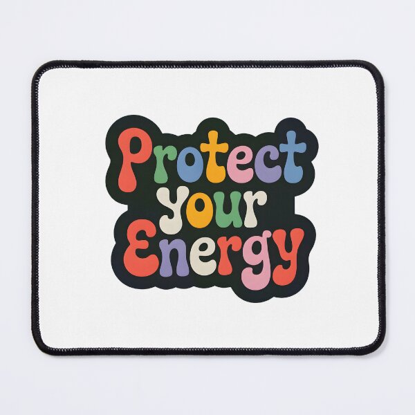 Item preview, Protect Your Energy Groovy Vintage Retro Typography Sticker designed and sold by crazyhome.