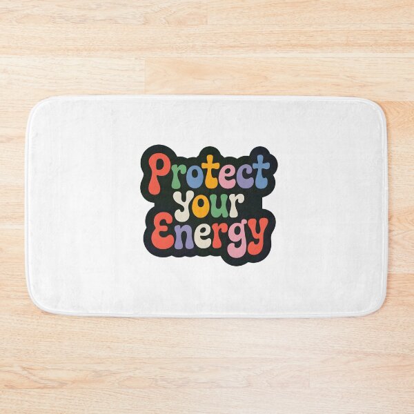 Item preview, Protect Your Energy Groovy Vintage Retro Typography Sticker designed and sold by crazyhome.