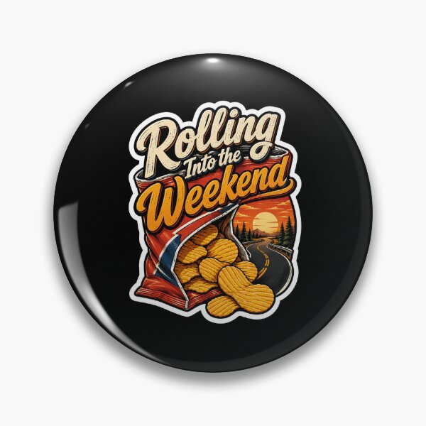 Item preview, Rolling Into The Weekend Road Trip Snacks Sunset Highway designed and sold by ColeLaniTrading.