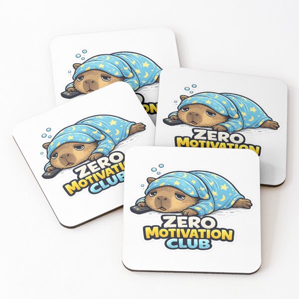 Item preview, Zero Motivation Club Sleepy Capybara designed and sold by Herodestroyer.