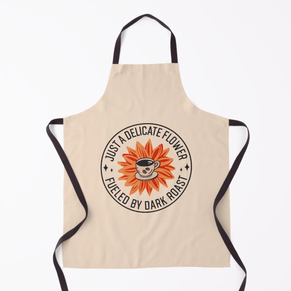 Item preview, Just A Delicate Flower Fueled By Dark Roast - Funny Boho Coffee Lover Badge designed and sold by the-Z3nith.
