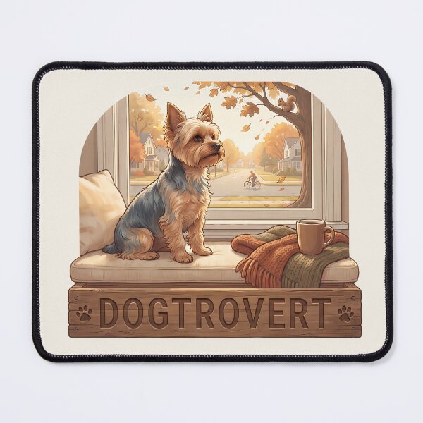 Item preview, Vintage Dogtrovert Yorkie Neighborhood Watch designed and sold by MythicCotton.