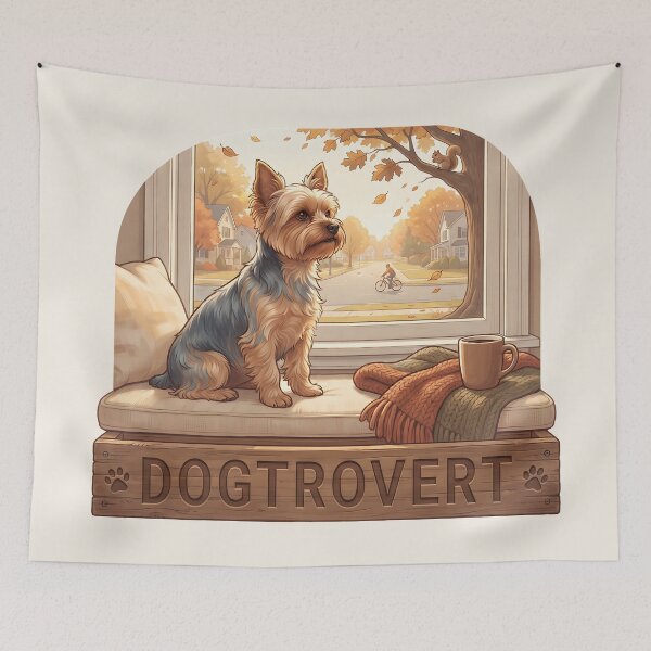 Item preview, Vintage Dogtrovert Yorkie Neighborhood Watch designed and sold by MythicCotton.