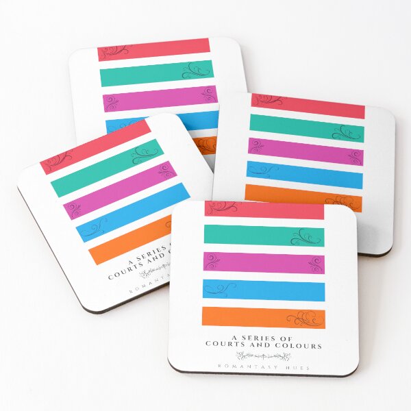 Item preview, ‘A Series of Courts and Colours’ Romantasy Hue Palette Special Edition Graphic Artwork designed and sold by The Colourful Game.