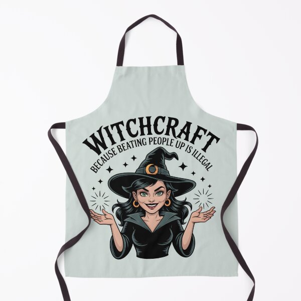 Item preview, Witchcraft: Because Beating People Up Is Illegal – Funny Halloween Witch Design designed and sold by Jollys-ArtShop.