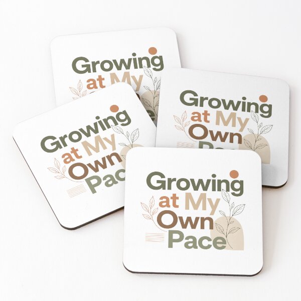 Item preview, Growing at My Own Pace Earth Tone Botanical Plant Lovers Design designed and sold by crazyhome.