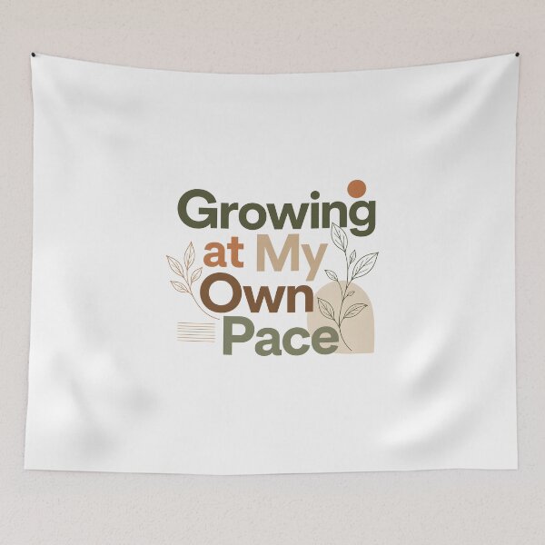 Item preview, Growing at My Own Pace Earth Tone Botanical Plant Lovers Design designed and sold by crazyhome.
