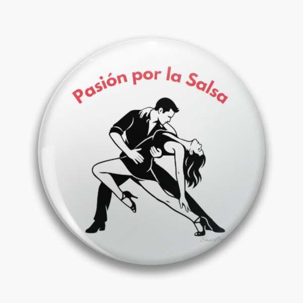 Item preview, Pasión por la Salsa – Red Typography Minimalist Salsa Dance Couple, Elegant Deep Dip Silhouette, Latin Ballroom Dancers Apparel Graphic Sticker designed and sold by SmartPuns.