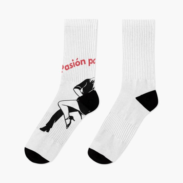 Item preview, Pasión por la Salsa – Red Typography Minimalist Salsa Dance Couple, Elegant Deep Dip Silhouette, Latin Ballroom Dancers Apparel Graphic Sticker designed and sold by SmartPuns.
