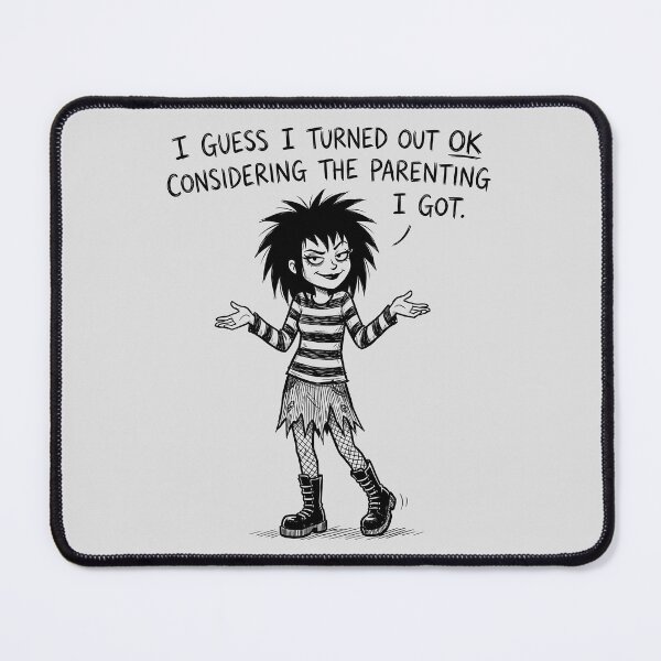 Item preview, I Guess I Turned Out Ok -Punk Goth Alt designed and sold by ThreadRiotTees.