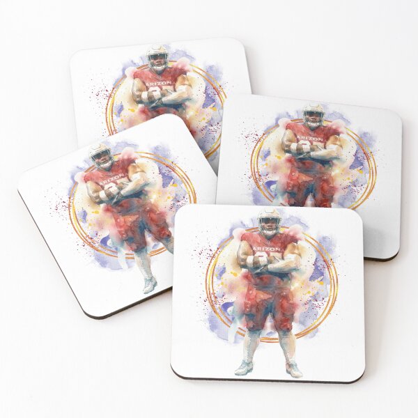 Item preview, Arizona Football Player Watercolor Splatter Art designed and sold by Turnersports.