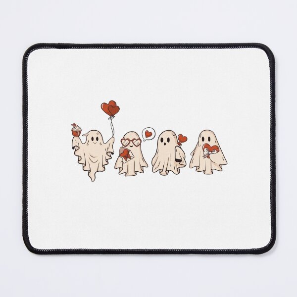 Item preview, Cute Valentine Ghosts Vector Graphic - Spooky Love Heart Ghost Friends designed and sold by GrimNest.
