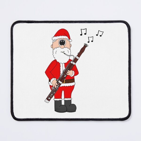 Item preview, Santa Playing Bassoon, Christmas Bassoonist Woodwind Musician designed and sold by doodlerob.