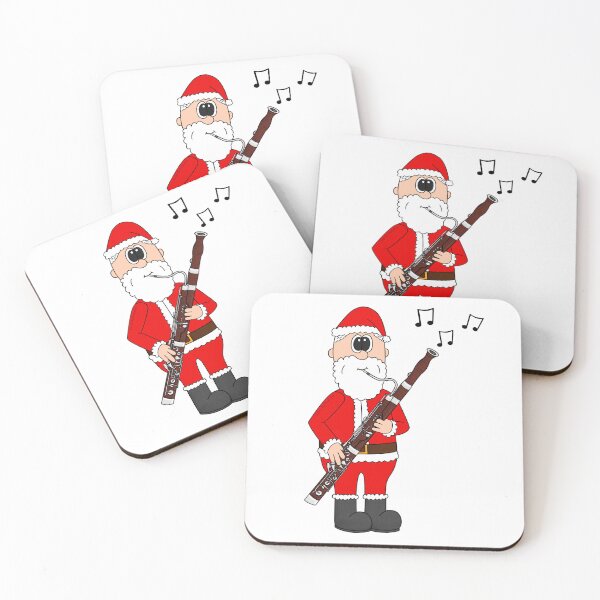 Item preview, Santa Playing Bassoon, Christmas Bassoonist Woodwind Musician designed and sold by doodlerob.