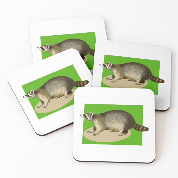 Item preview, Mapache sobre fondo verde designed and sold by TudyEvansio.