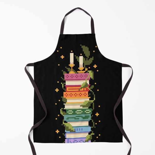 Item preview, Rainbow book stack - pixel art designed and sold by Ellen Wilberg.