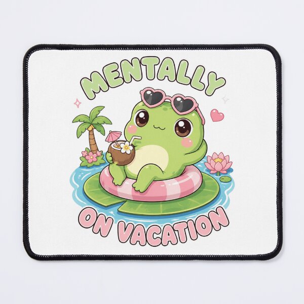 Item preview, Mentally On Vacation Cute Frog designed and sold by Herodestroyer.