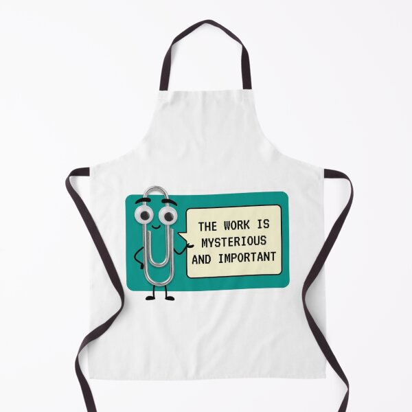 Item preview, The Work Is Mysterious and Important Severance Paperclip Office Humor Retro Assistant Quote Gift designed and sold by raedattia.