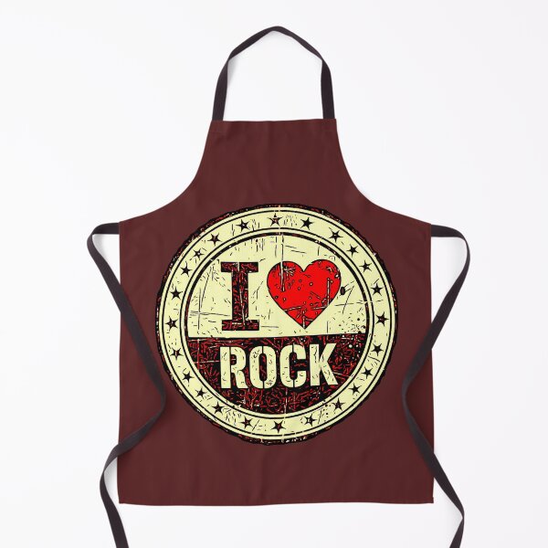 Item preview, I Love Rock | Vintage Heart Rock Grunge Seal designed and sold by AstronautMerch.