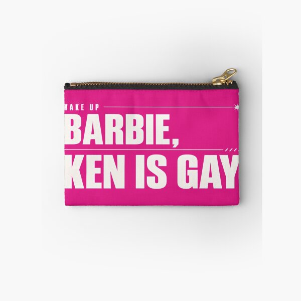 Item preview, Wake Up Barbie Ken Is Gay Funny Pop Culture Quote White Typography designed and sold by VIVID COLORS CLUB.