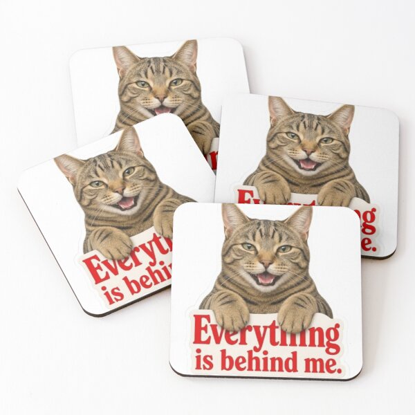 Item preview, Everything Is Behind Me Funny Tabby Cat designed and sold by PrintforDesign.