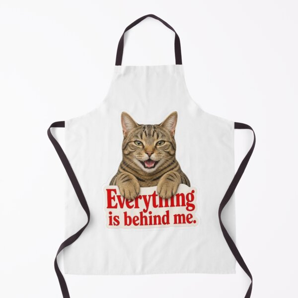 Item preview, Everything Is Behind Me Funny Tabby Cat designed and sold by PrintforDesign.