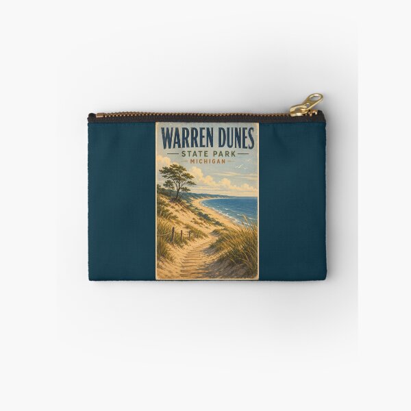Item preview, Warren Dunes State Park Michigan Illustration Travel Art Vintage designed and sold by KrisSidDesigns.