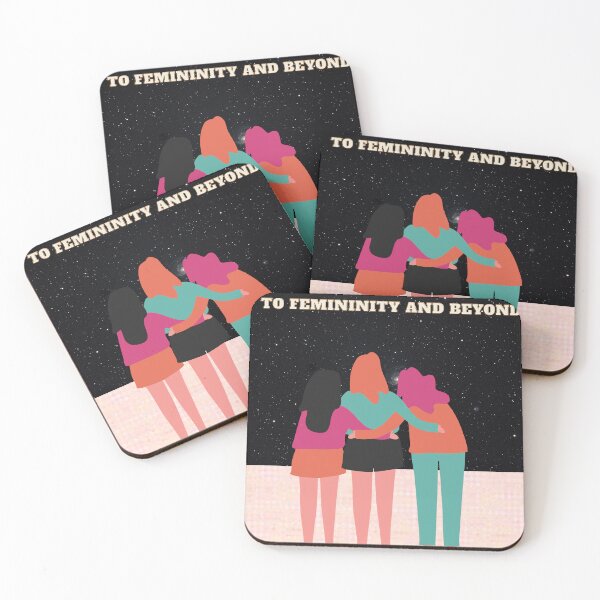 Item preview, To Femininity and Beyond | Feminist Quote | Empowering Women's Typography Design designed and sold by Creations by lyne.