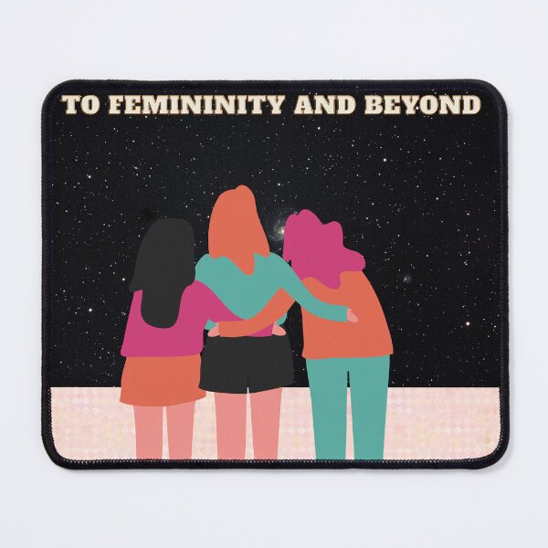 Item preview, To Femininity and Beyond | Feminist Quote | Empowering Women's Typography Design designed and sold by Creations by lyne.