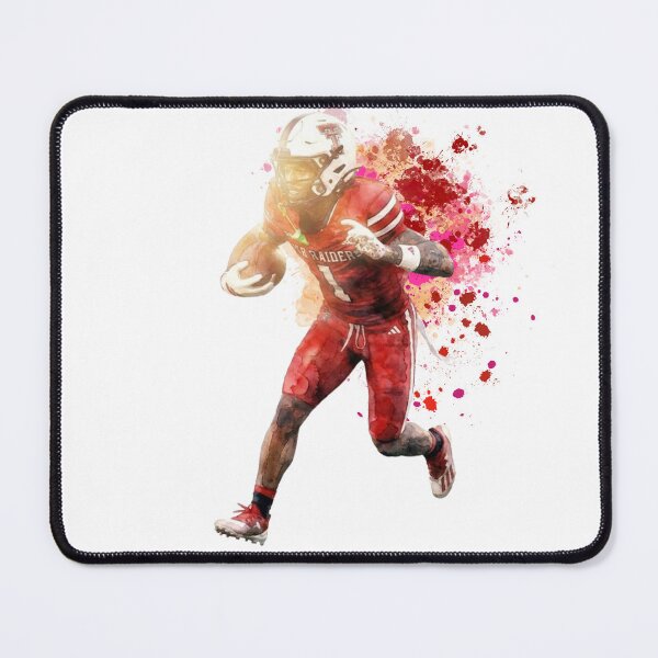 Item preview, American Football Player Watercolor Splatter Art - Red Uniform Action designed and sold by Turnersports.