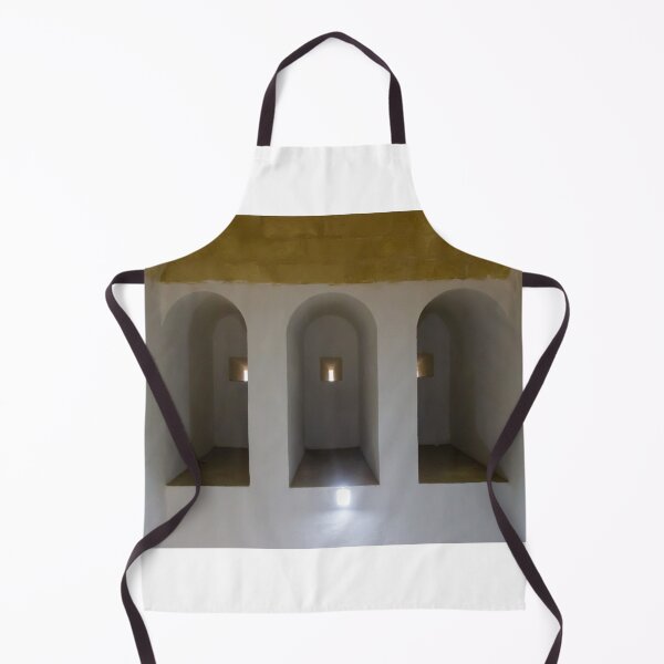 Item preview, Minimal Symmetrical Arched Niches With Small Windows in White Historic Interior Space designed and sold by Nmallia.