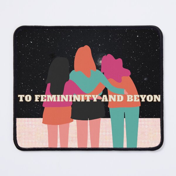 Item preview, To Femininity and Beyond | Feminist Quote | Empowering Women's Typography Design designed and sold by Creations by lyne.