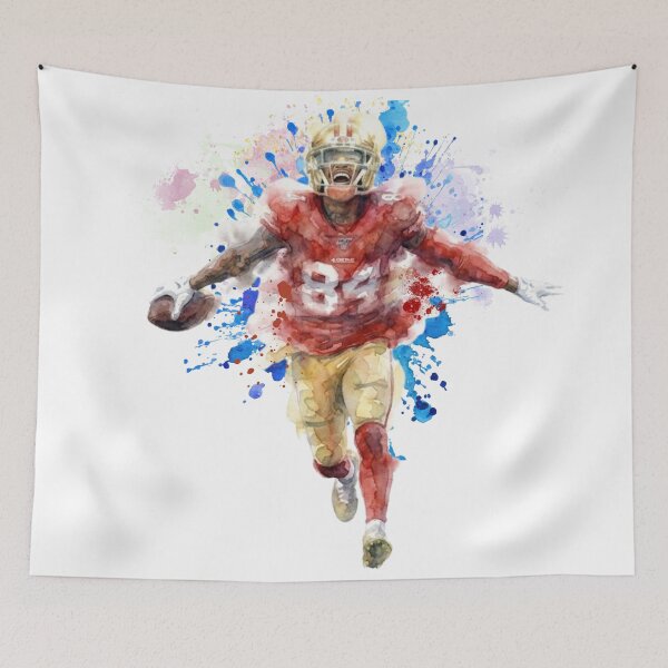 Item preview, American Football Player Watercolor Splatter Art - Victory Touchdown Celebration designed and sold by Turnersports.